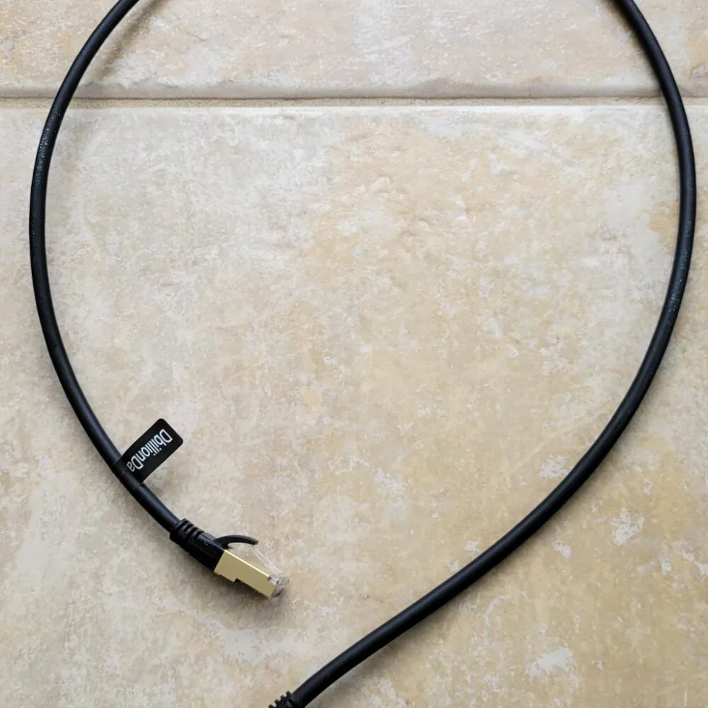 DbillionDa Cat8 Ethernet Cable, Outdoor & Indoor, 3 Feet